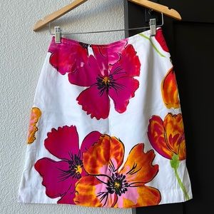 Floral Spring-Summer Resort Skirt - SZ 8